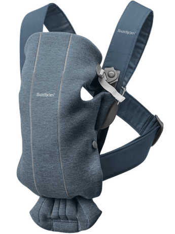 Mochila Babybjörn mini azul grisaceo