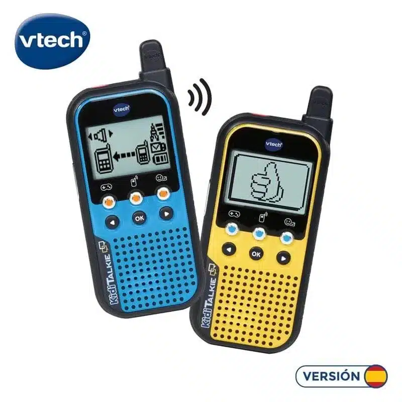 Walkie-Talkie infantil KidiTalkie 6 en 1 color azul y amarillo 80-518567 VTECH - Imagen 3