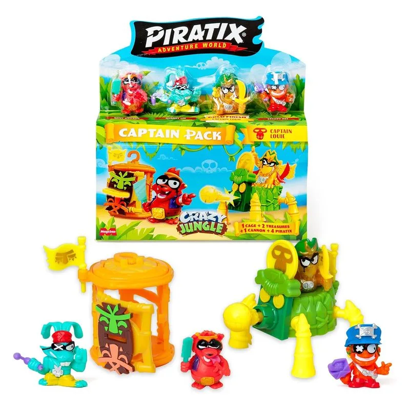 Piratix Crazy Jungle Captain Louie Pack Amarillo 4074 MAGIC BOX