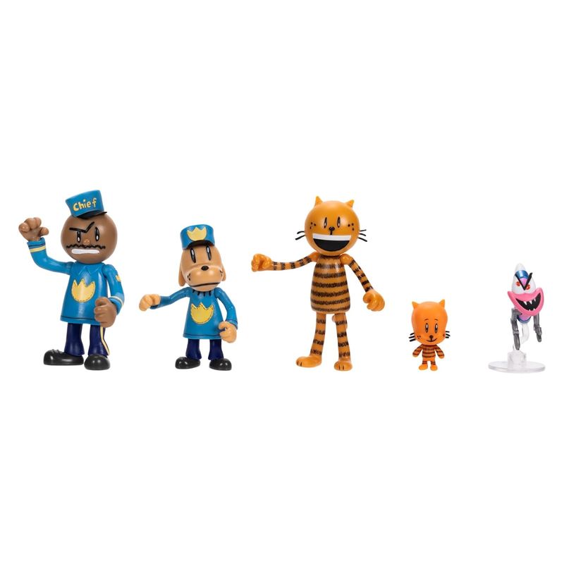 Polican pack figuras Dog Man, Petey, Lil Petey, Chief, Flippy 197362 JAKKSv