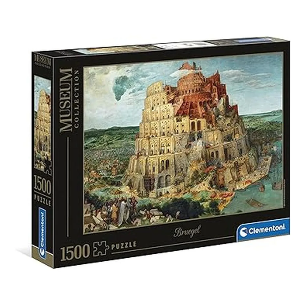 Clementoni Puzzle Adulto 1500 Piezas Cuadro La Torre de Babel Bruegel Colección Museos 31691.5