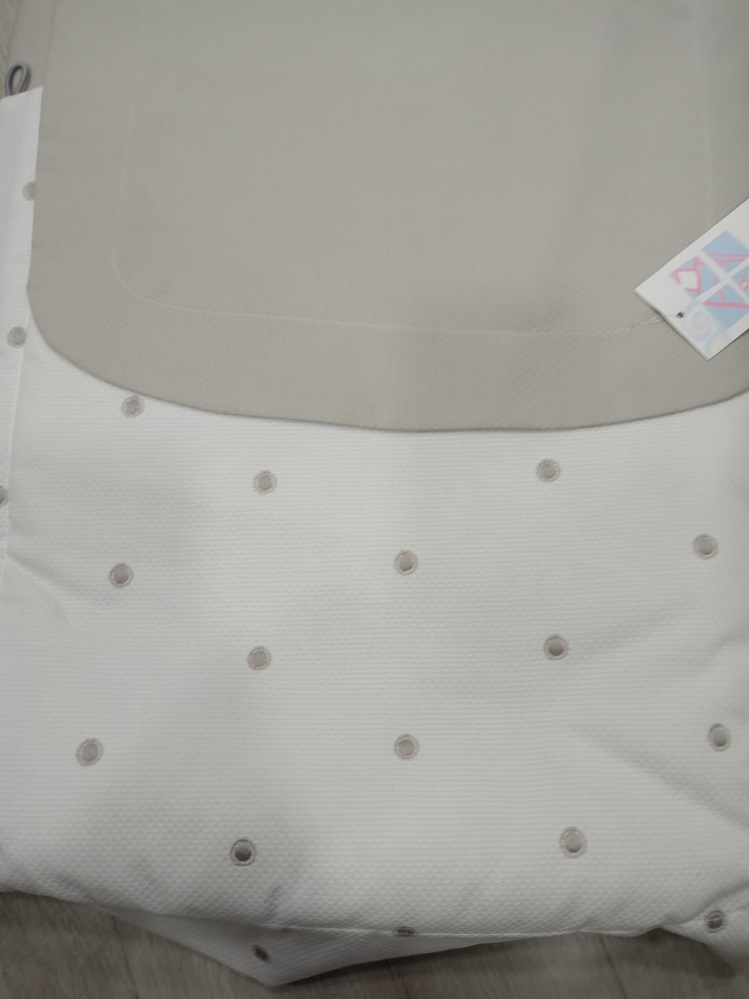 COLCHA+SACO BASE BODOQUES GRIS – MARINA CREACIONES - Imagen 3