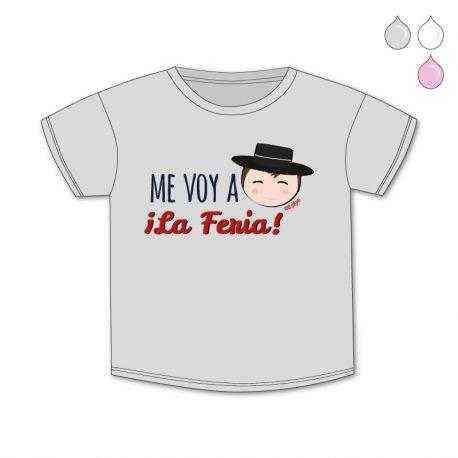 Camiseta de Bebé “Me voy a la feria” Flamenco